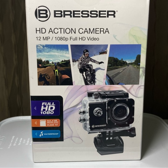 Bresser HD Action Camera 1080P Full HD Camera, Waterproof Case, Memory Card NIB! - Picture 7 of 14